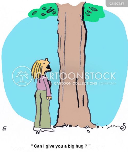 Tree Huggers Cartoons and Comics funny pictures from CartoonStock