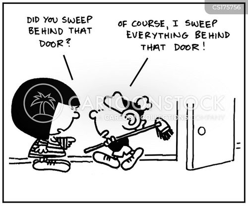 Sweeping Cartoons and Comics funny pictures from CartoonStock