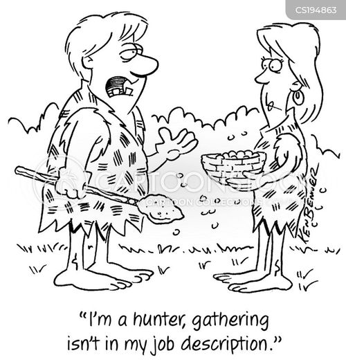 Huntergatherers Cartoons and Comics funny pictures from CartoonStock
