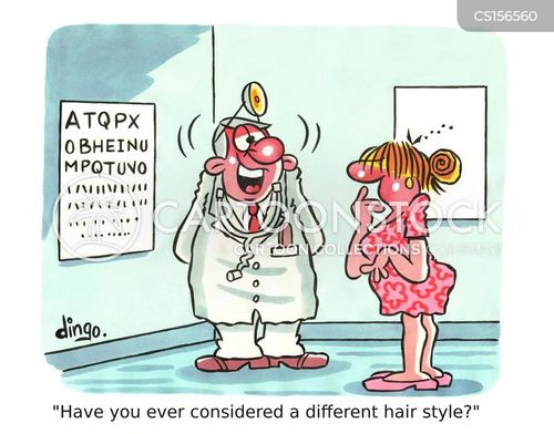 Cartoons Und Karikaturen Mit Sehtest