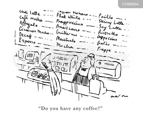 Coffee Shop Cartoons and Comics funny pictures from CartoonStock