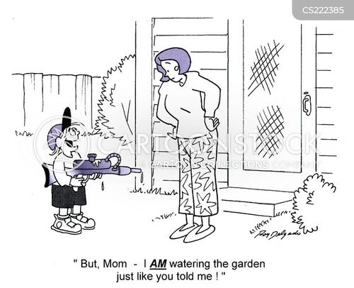 Water Guns Cartoons and Comics funny pictures from CartoonStock