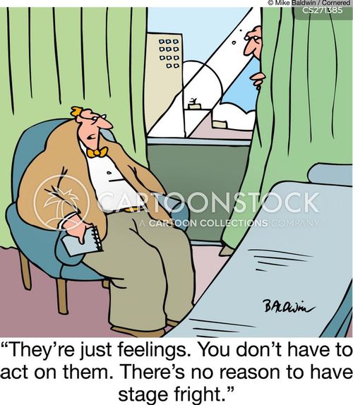 Stage Fright Cartoons and Comics funny pictures from CartoonStock