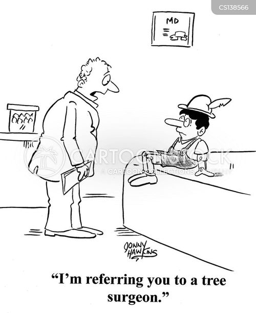 Tree Surgeons Cartoons and Comics funny pictures from CartoonStock