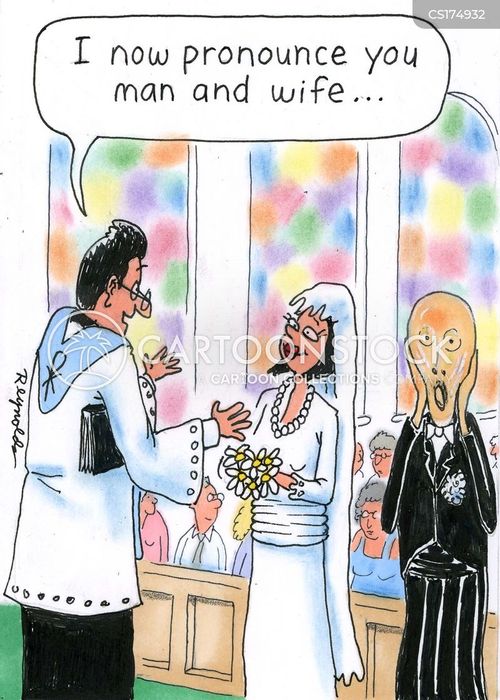Newlyweds Cartoons and Comics funny pictures from CartoonStock