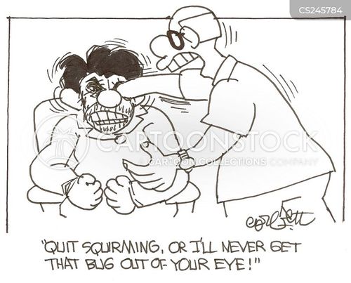 Eye Injuries Cartoons and Comics funny pictures from CartoonStock