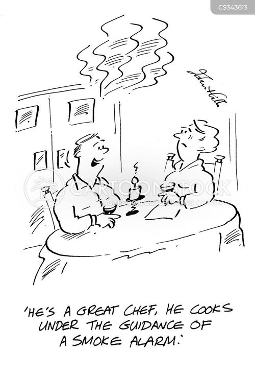 Smoke Alarms Cartoons and Comics funny pictures from CartoonStock