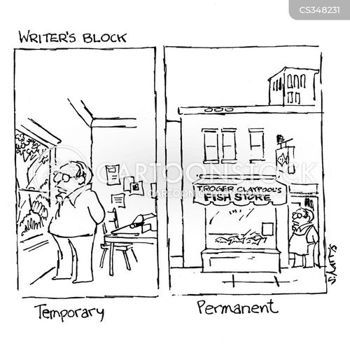 Writer's Block Cartoons and Comics funny pictures from CartoonStock