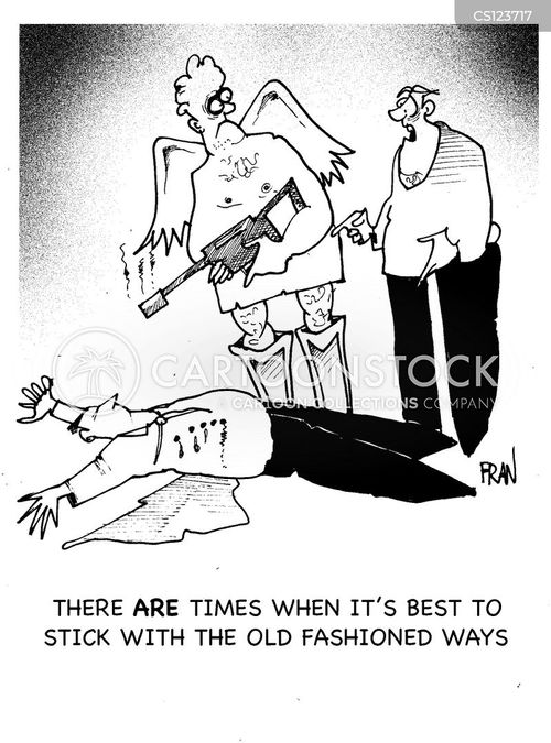 Machine Gun Cartoons and Comics funny pictures from CartoonStock