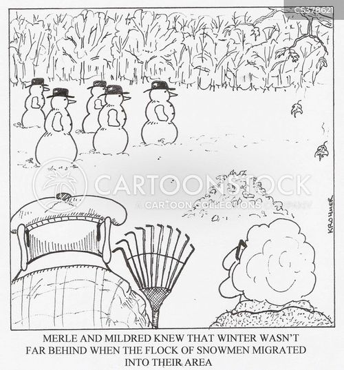 Leaf Raking Cartoons and Comics funny pictures from CartoonStock