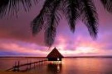 Enjoy superb sunsets in Belize.