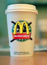 McDonald's is seeking to move into Starbucks' coffee territory.