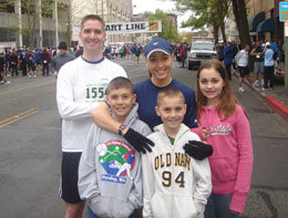Robert, Nicole and her children (from left) Preston, Tanner and Kelsea.