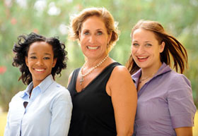 The Coleman Team consists of (from left to right) Tiffany Ebanks, Kass Coleman and Rai.