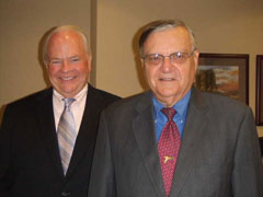 David McIntyre (left) and Sheriff Joe (right).