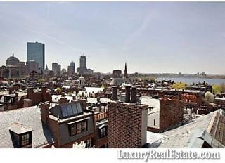 The view of Boston from this six-level Bowfront Townhouse.