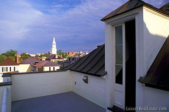 The view of Charleston, S.C. from 23 Elliott Street.