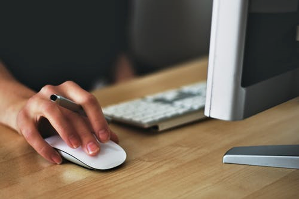 click on mousepad