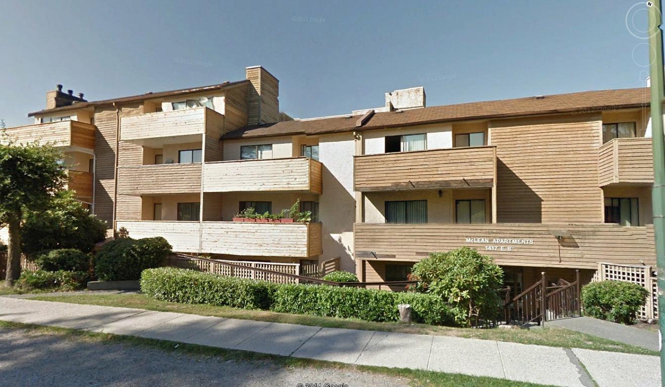 McLean Rental Apartments 1417 East 8th Avenue, Vancouver, B.C. in