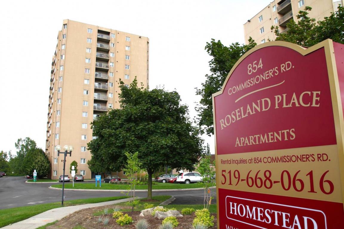 Roseland Place. Apartments for rent at 854 Commissioner's Road in