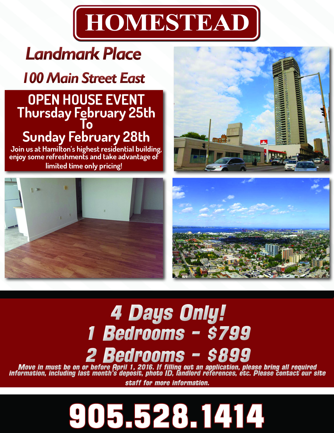 Landmark Place. Apartments for rent at 100 Main Street East in Hamilton