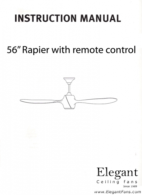 Installation Instructions Rapier Series