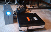 Old computer and hard drive