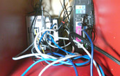Router and computer and hard drive