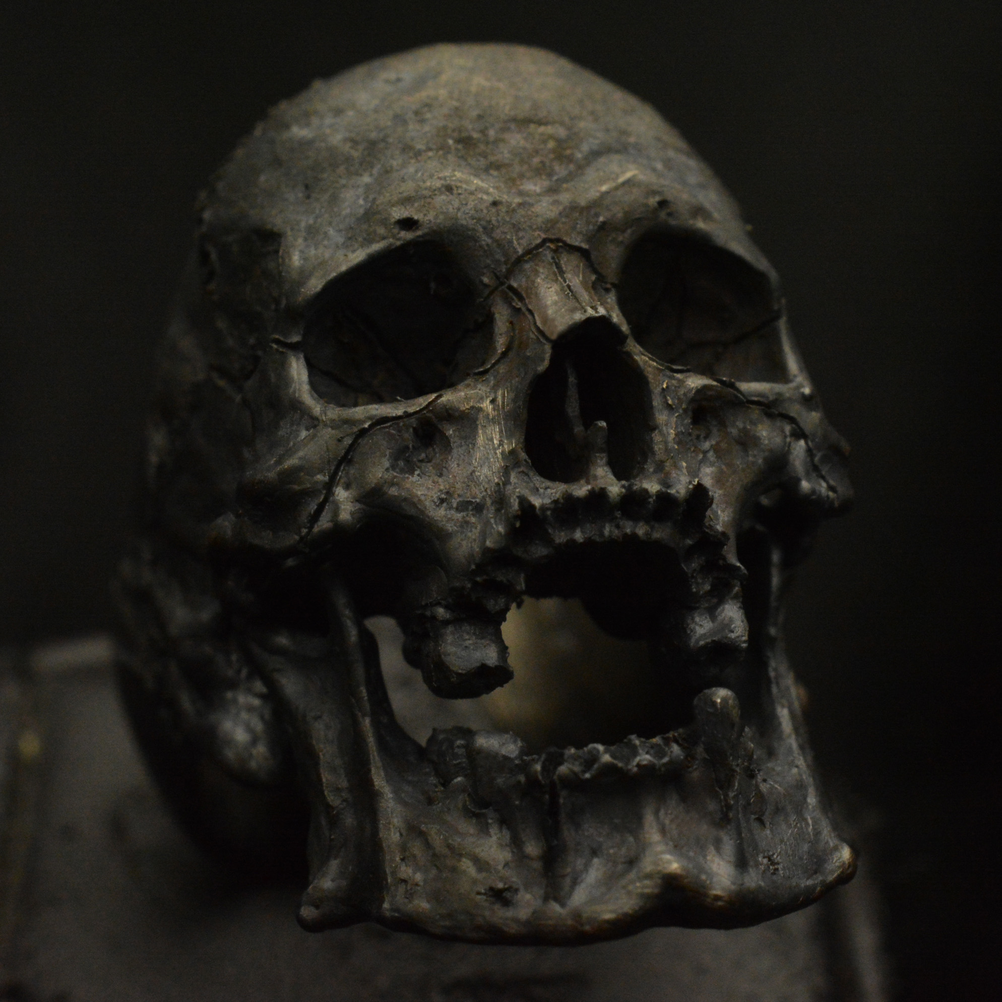 Large Decayed Open Jaw • .925 Sterling Silver • Skull Ring