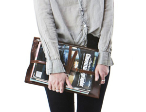Travertine Book Strap Folder