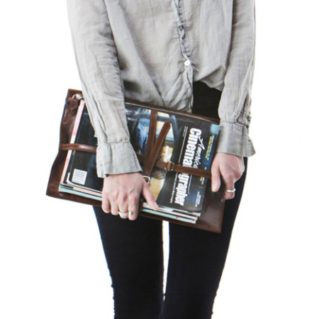 Travertine Book Strap, made in NY and CA by Khoi Le. Purchase to support 3 American workers and get 2,772 Boom™ Points. #MadeInUSA #BackToSchool
