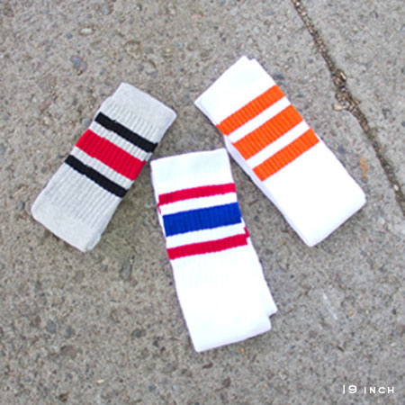 Check out these Tube Socks made in New York, NY by Skater Socks. Purchase to accentuate your bulging calf muscles and support 3 American workers. Gets you 378 Boom™ Points.