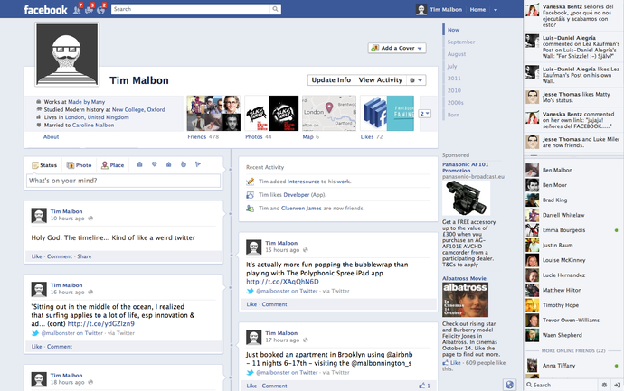 new facebook