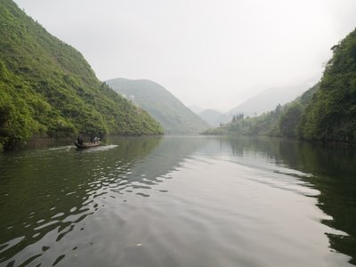 Fine Art Print of River with mountains, Sichuan province by Assaf Frank