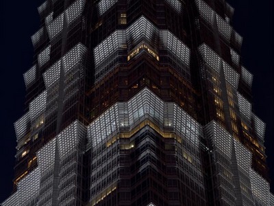 Fine Art Print of Jin Mao Tower Close-up by Assaf Frank