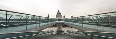 Fine Art Print of England, London, Millennium Bridge and St. Paul's Cathedral by Assaf Frank