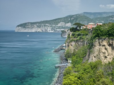 Fine Art Print of Town on the hillside, Marina Grande, Sorrento, Naples, Campania, Italy by Assaf Frank