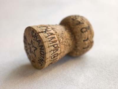 blank greeting cards, note cards, greetings cards, postcards of Champagne Cork by Assaf Frank