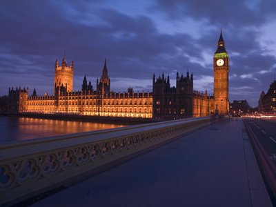 Fine Art Print of England,London,Westminster bridge at night by Assaf Frank