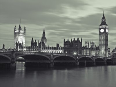 Fine Art Print of England,London,Westminster bridge at dusk by Assaf Frank