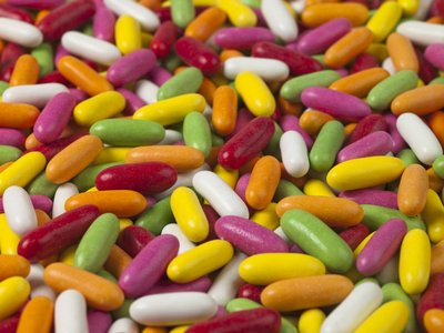 Fine Art Print of Liquorice comfits sweets by Assaf Frank