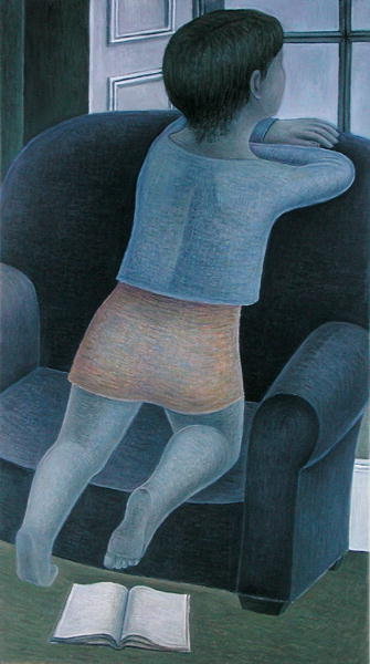 Fine Art Print of Girl on Chair, 2002 by Ruth Addinall