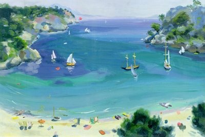 Cala Galdana, Minorca, 1979 (oil on canvas) by Anne Durham - print