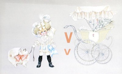 Fine Art Print of The letter 'V' by Janet and Anne Johnstone