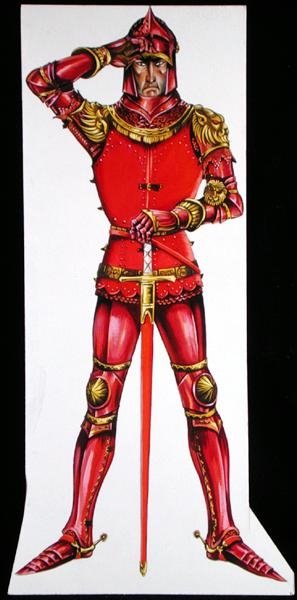 Fine Art Print of Meleagant of the Land of Gosse, an illustration for 'Sir Lancelot of the Lake' by Roger Lancelyn Green, published by Purnell, 1967 by Janet and Anne Johnstone