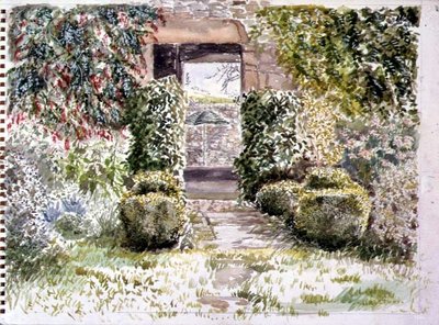 Doorways II, 1997 (tempera on board) by Ariel Luke - print