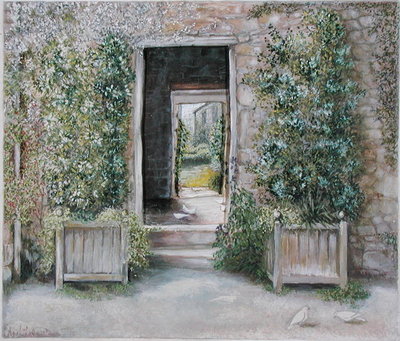 Doorways I, 1996 (tempera) by Ariel Luke - print