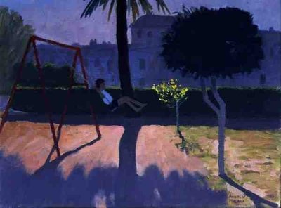 The Swing, Paphos, Cyprus, 1996 (oil on canvas) by Andrew Macara - print