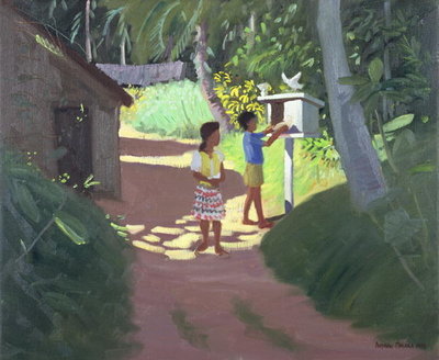 Dovecote, Bentota, Sri Lanka, 1998 (oil on canvas) by Andrew Macara - print