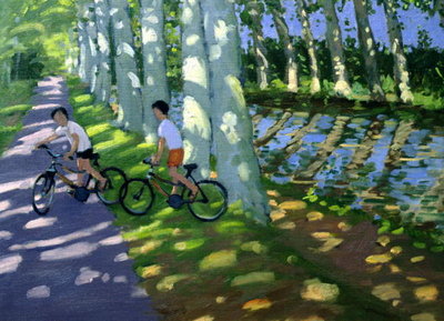 Canal du Midi, France (oil on canvas) by Andrew Macara - print